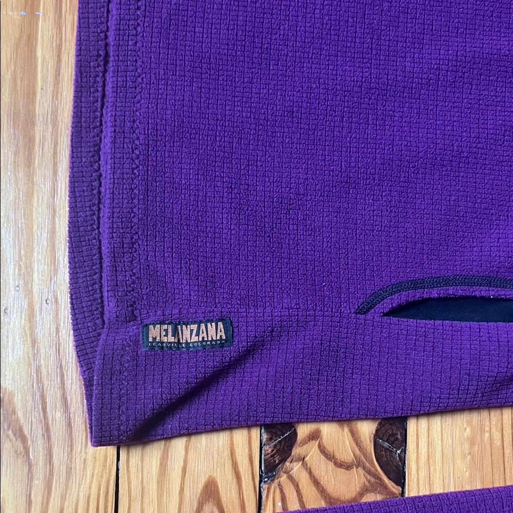 Melanzana Deep Purple Micro grid Women’s Hoodie - Picture 4 of 4